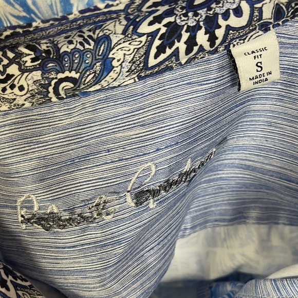 NWT Robert Graham Shirt Mens Small Button Up Light Blue Edens Classic - Picture 5 of 10